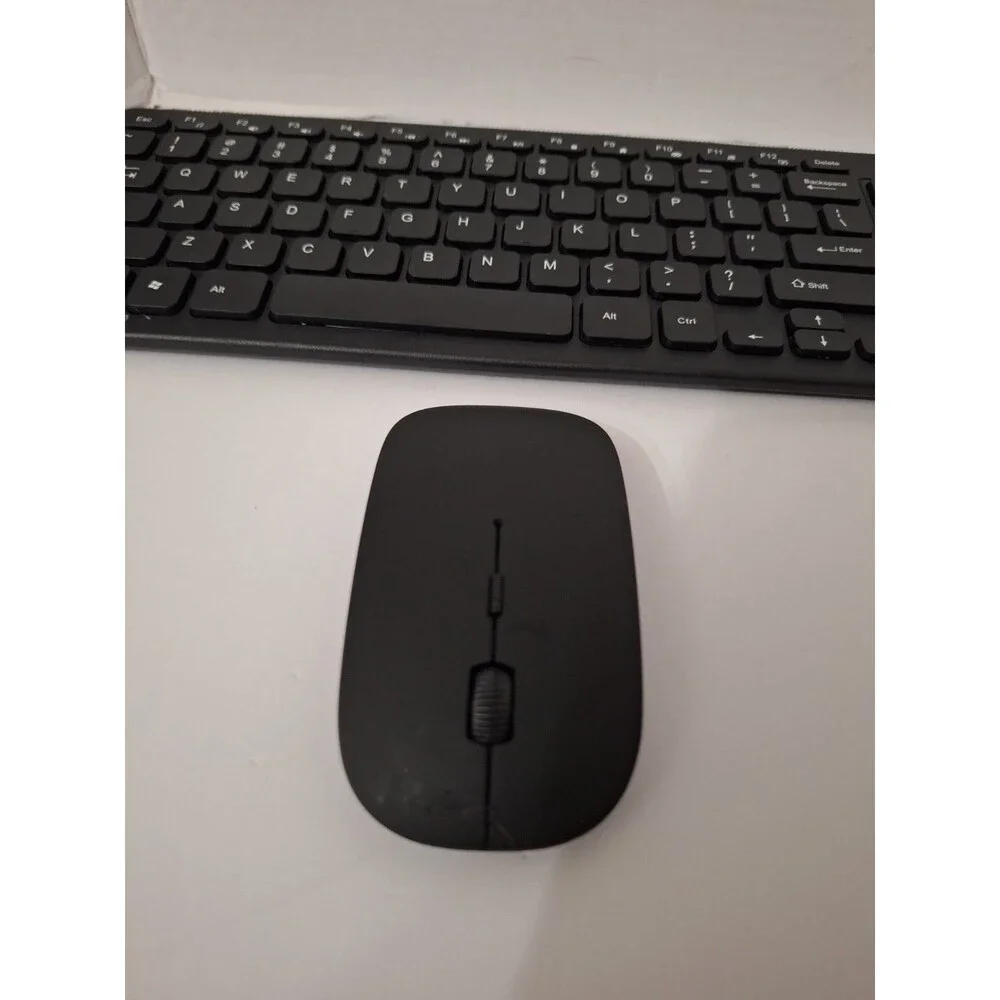 Wireless Gaming Keyboard and Mouse Slim Black Unbranded Computer Gaming Keyboard